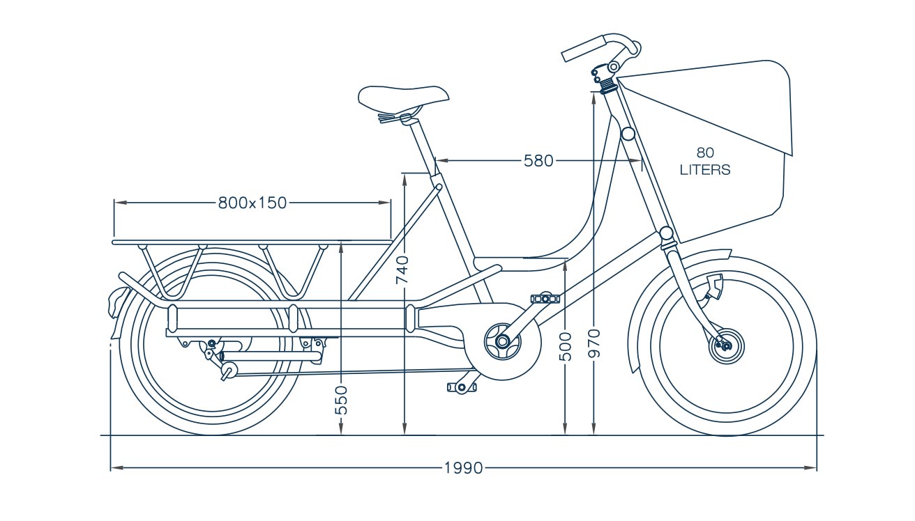 Triporteur / Longtail électrique Bicicapace - Velo Emeraude